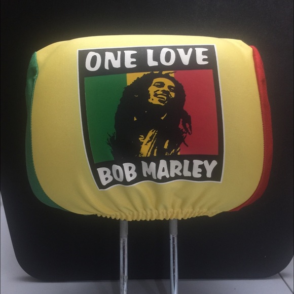 2 Car Seat Head Rest Cover “Jamaica Flag” - Picture 2 of 8